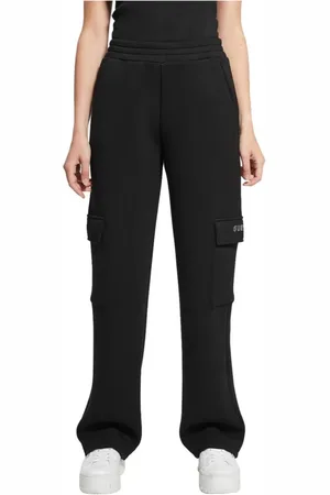 Guess Broeken, Dames, Zwart, S, Polyester, Logo Broek