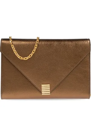 Lanvin Accessoires, Dames, Geel, ONE Size, Leer, Wallet on Chain