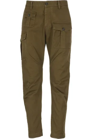 Dsquared2 Broeken, Heren, Groen, L, Katoen, Groene Katoenen Cargobroek