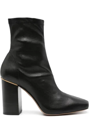 Chloé Schoenen, Dames, Zwart, 39 EU, Leer, Ambre Enkellaarsjes