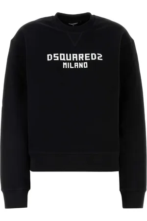 Dsquared2 Sweatshirts & Hoodies, Dames, Zwart, XS, Katoen, Katoenen sweatshirt