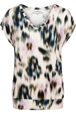 &Co Woman Blouses & Shirts, Dames, Veelkleurig, S, Lucia Faded Flower Top
