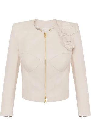Elisabetta Franchi Jassen, Dames, Geel, L, Katoen, Light Jacket
