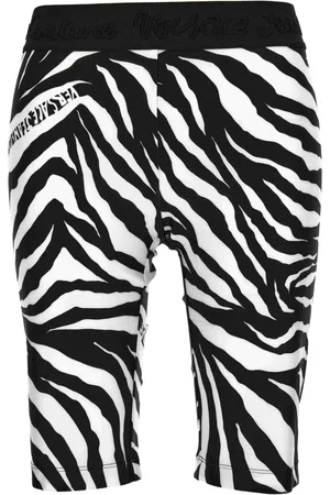VERSACE Korte broeken, Dames, Zwart, 3Xs, Broek Zwart