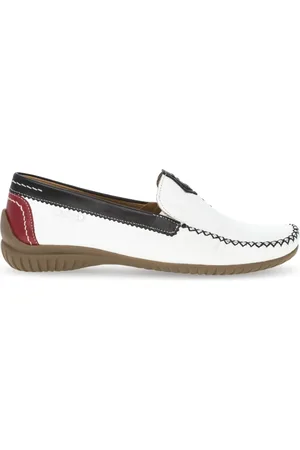 Gabor Schoenen, Dames, Wit, 37 EU, Leer, Flat Loafer