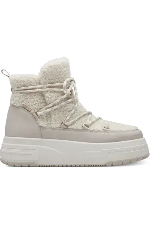 Tamaris Schoenen, Dames, , 39 EU, Ivory Enkellaarsjes
