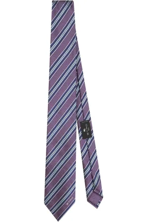 Etro Accessoires, Heren, Veelkleurig, ONE Size, Gestreepte Jacquard Stropdas