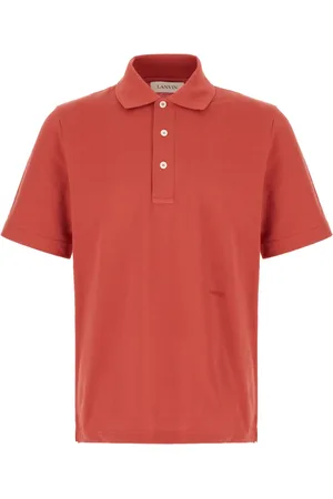 Lanvin Tops, Heren, Rood, XL, Katoen, Klassiek poloshirt