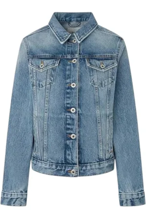 Pepe Jeans Jassen, Dames, Blauw, XS, Denim, Slim Denim Jack