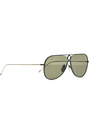 Thom Browne Accessoires, unisex, Zwart, ONE Size, Aviator Zonnebril