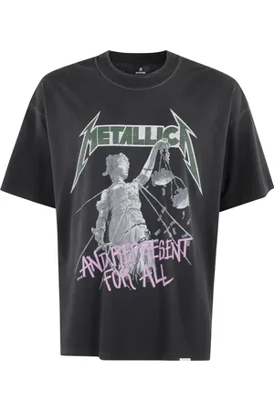 Represent Tops, Heren, Zwart, S, Katoen, Metallica Justice Korte Mouw T-shirt