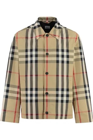Burberry Overhemden, Heren, , M, Klassiek geruit jasje met zakken