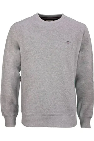 GANT Sweatshirts & Hoodies, Heren, Grijs, 2Xl, Katoen, Shield Sweatshirt