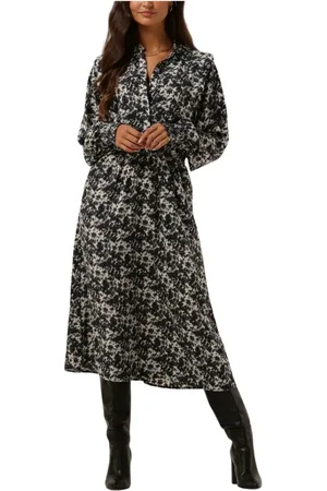 Co`Couture Kleedjes, Dames, Zwart, S, Katoen, Baila Wing Blousejurk