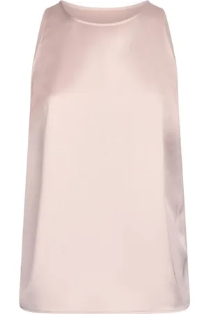 Liu Jo Tops, Dames, Roze, S, Satijn, Roze satijnen top met strik