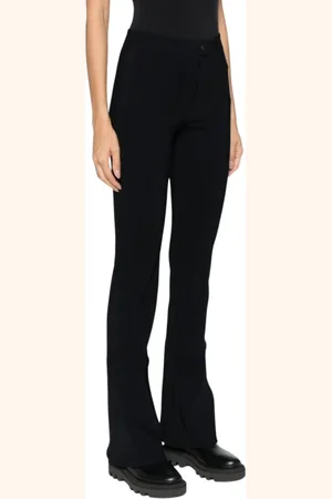 Filippa K Broeken, Dames, Zwart, L, High-Waist Flared Broeken