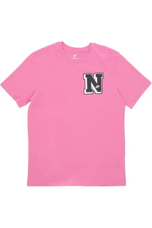 Nike Tops, Heren, Roze, XS, Katoen, Speels Roze Sportkleding Tee