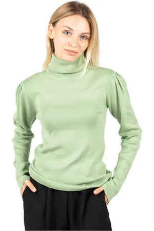 Silvian Heach Truien, Dames, Groen, M, Nylon, Turtleneck Truien