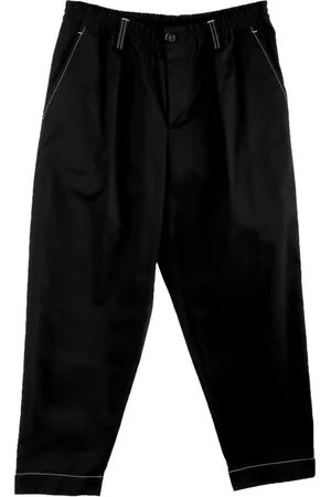 Marni Broeken, Heren, Zwart, M, Katoen, Relaxed Tapered Fit Broek