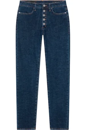 Dondup Jeans, Heren, Blauw, W31, Denim, Carrot Fit Slim Jeans