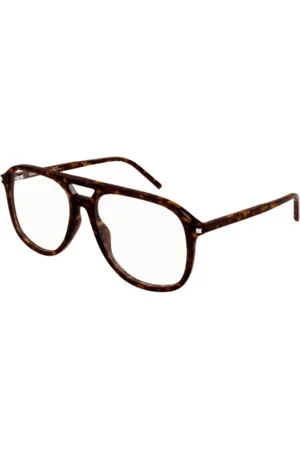 Saint Laurent Accessoires, unisex, Bruin, ONE Size, Optische Zwarte Zonnebril
