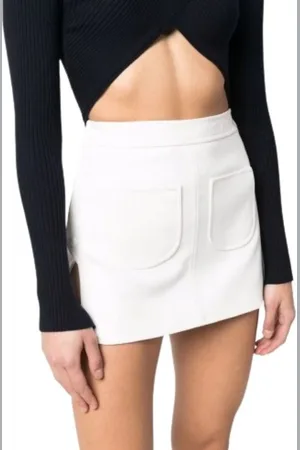 Courrèges Rokken, Dames, Wit, M, Mini witte rok