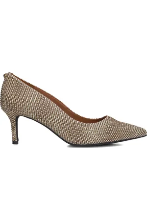 Kurt Geiger Schoenen, Dames, Geel, 39 EU, Gouden Kensington Flexi Pumps