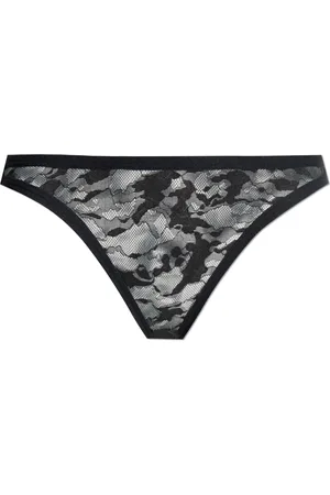 Diesel Ondergoed, Dames, Zwart, L, Transparante Panties