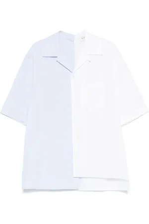 Lanvin Overhemden, Heren, Wit, L, Katoen, Wit overhemd met knopen