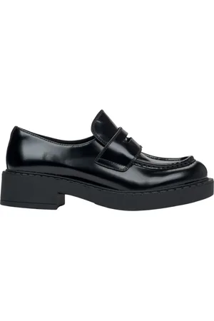 Estro Schoenen, Dames, Zwart, 35 EU, Leer, Zwarte Penny Loafers
