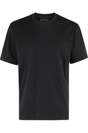 Y-3 Tops, Heren, Zwart, S, Katoen, Zwarte korte mouw tee