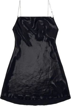 Diesel Kleedjes, Dames, Zwart, 2Xs, Polyester, D-Minty Mini Jurk