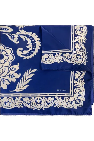Etro Accessoires, Dames, Blauw, ONE Size, Zijden sjaal