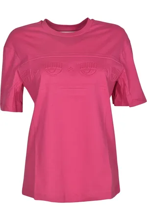 Chiara Ferragni Tops, Dames, Roze, M, Fuchsia T-shirts en polo`s