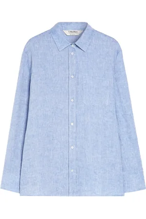 Max Mara Blouses & Shirts, Dames, Blauw, XS, Katoen, Light Jeans Elise Shirt
