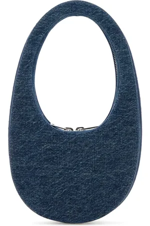 COPERNI Tassen, Dames, Blauw, ONE Size, Denim, Denim Mini Swipe Handtas