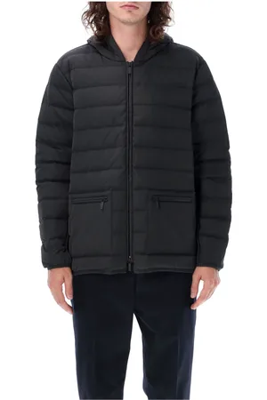 Thom Browne Jassen, Heren, Zwart, S, Katoen, Ultra Light Hooded Down Jacket