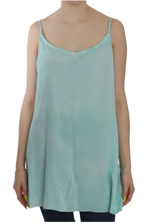 ERMANNO SCERVINO Tops, Dames, Blauw, L, Mouwloze Elegante Top