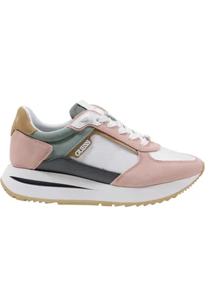 Guess Schoenen, Dames, Veelkleurig, 36 EU, Polyester, Lace-Up Sneakers