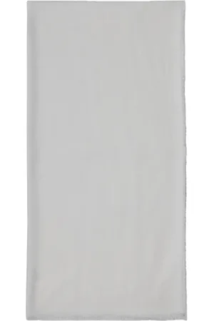Elisabetta Franchi Accessoires, Dames, Wit, ONE Size, Zachte Viscose Sjaal met Franjes