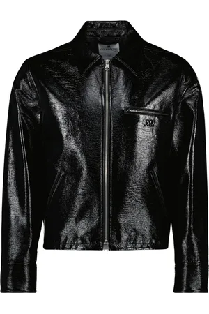 Courrèges Jassen, Heren, Zwart, L, Katoen, Vinyl Jas
