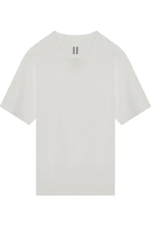 Rick Owens Tops, Heren, Wit, L, Korte mouwen ronde hals T-shirt