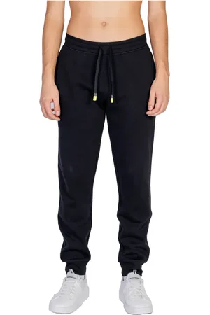 Emporio Armani Broeken, Heren, Zwart, S, Katoen, Zwarte veterbroek met zakken aan de voorkant