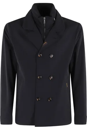 MOORER Jassen, Heren, Blauw, M, Stijlvolle Gebreide Trui