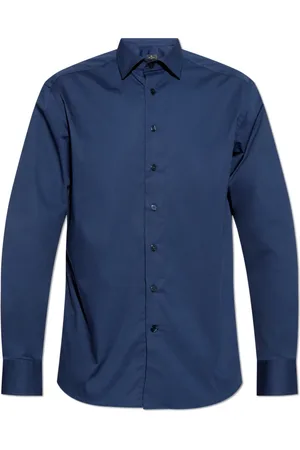 Etro Overhemden, Heren, Blauw, M, Katoen, Roma Shirt