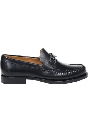 Salvatore Ferragamo Schoenen, Heren, Zwart, 39 1/2 EU, Leer, Klassieke Zwarte Loafers