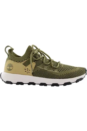 Timberland Schoenen, Heren, Groen, 43 EU, Winsor Trail Lace Up Olive Knit sneakers