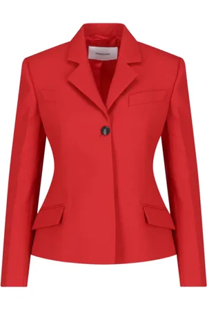 Salvatore Ferragamo Jassen, Dames, Rood, S, Rode Blazers