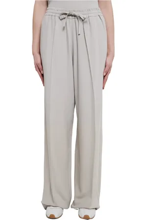 A.P.C. Broeken, Dames, Grijs, S, Carlota Wide-leg Broek