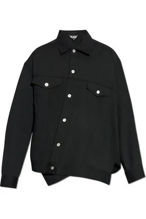 Comme des Garçons Jassen, unisex, Zwart, S, Wol, Wollen jas